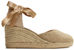 Espadryle Castañer Carina/6/032 021769 Złoty