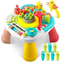Stolik i tablica edukacyjna z muzyką, 2w1, Ricokids
