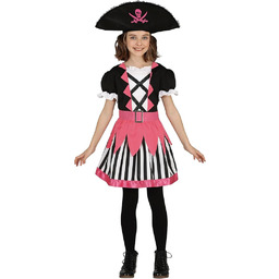 FIESTAS GUIRCA Różowy kostium pirackiej dziewczynki - strój
