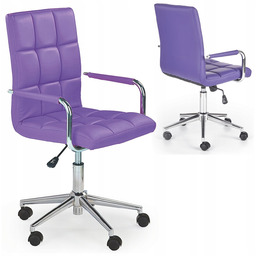 Fioletowy Fotel młodzieżowy krzesło obrotowe Gonzo 2 Halmar