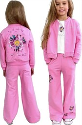 Dres komplet dziewczęcy bluza spodnie dzwony Mała mi