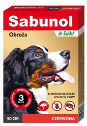 Laboratorium DermaPharm Sabunol Czerwona Obroża Przeciw Pchłom