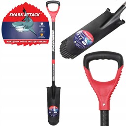 Łopata Szpadel Drenarski Sadowniczy Długi 128cm Wąski Mocny