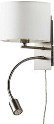 Lindby - Florens Lampa Ścienna White/Nickel