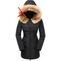 Damska Kurtka Parka Płaszcz Puchowy Pikowany R. Xl