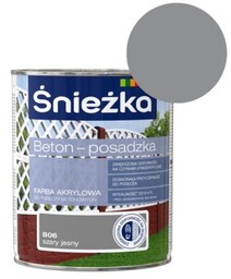 ŚNIEŻKA Farba akrylowa Beton Posadzka szara jasna 0,8L
