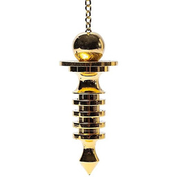 Wahadło mosiężne pozłacane Kwiat Życia 5 cm