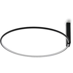 Lampa sufitowa metalowa okrągła czarna LED AZ6200