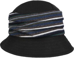 Kapelusz Tekstylny Majavia by bedacht, czarny, One Size