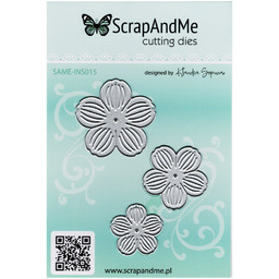 Wykrojnik do papieru - Scrapandme - Kwiatki