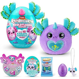 Rainbocorns -SERIA SPARKLE HEART SURPRISE 1-AXOLOTLCORN SURPRISE Purple