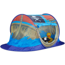 Relaxdays Statek piracki namiot do zabawy dla chłopców,