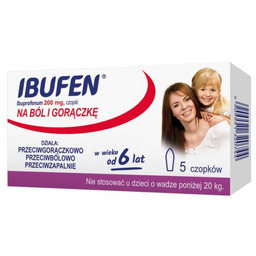 Ibufen czopki doodbytnicze 0,2 g -5 sztuk