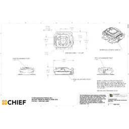 Chief RSMAUW Mini Elite uniwersalny uchwyt sufitowy 5cm