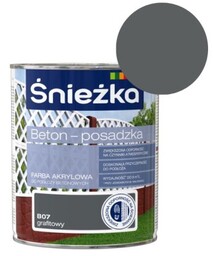 ŚNIEŻKA Farba akrylowa Beton Posadzka grafitowa 0,8L