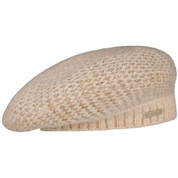 Beret z Dzianiny Ripalta by Seeberger, beżowy, One