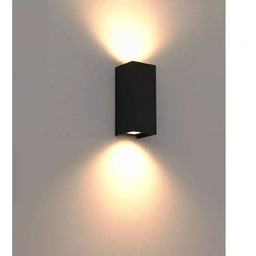 Maxlight Ogrodowa lampa ścienna góra-dół ZERMAT czarna W0467