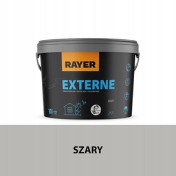 Farba Elewacyjna Fasadowa Rayer 10l szary