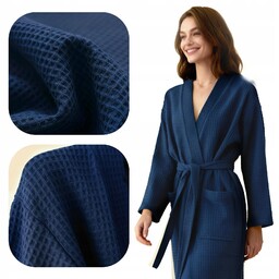 Spod Igły I Nitki Szlafrok gofrowany XS granatowy