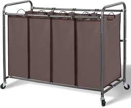 STORAGE MANIAC 4-częściowy organizer na pranie, 4-workowy kosz