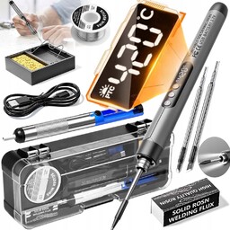 Zestaw Precyzyjna Lutownica Cyfrowa Przenośna 8W Bezprzewodowy 1000MAH