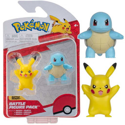 POKEMON Figurka Bitewna PIKACHU + SQUIRTLE