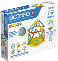 Geomag - Klocki Supercolor Panels Recycled 42 elementów