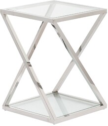 Stolik pomocniczy Shiraz silver 40x40x56cm, 40 x 40