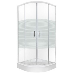 Kabina natryskowa Madera Str 80, półokrągła, 80x80x206cm, szkło