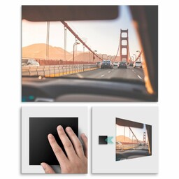 Plakat metalowy Golden Gate Bridge M
