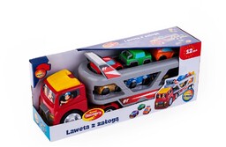 44537 Samochodzik Laweta z załogą autka Dumel