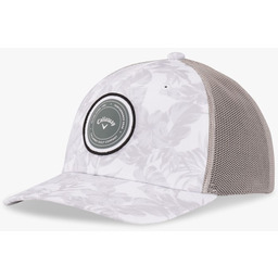 Czapka golfowa Callaway Through Trucker Mesh Fitted (czarno-biała)