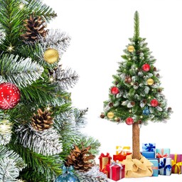 Choinka na Pniu 200cm Sztuczna Sosna Diamentowa