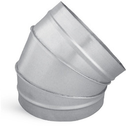 Kolano wentylacyjne fi 400 mm kąt 45 krótkie