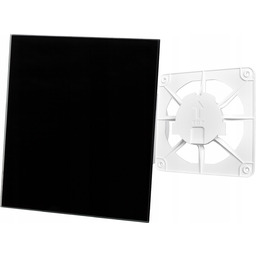 Kratka wentylacyjna 150x150mm Czarny Połysk Szkło