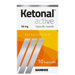 Ketonal Active kapsułki twarde 0,05 g, 10 kapsułek