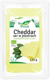 BIO PLANET Ser Cheddar Plastry Bio 125 G