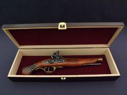 replika skałkowy pistolet w pudełku denix model 1196L+P01