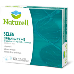 NATURELL Selen organiczny +E- 60 tabl. do ssania