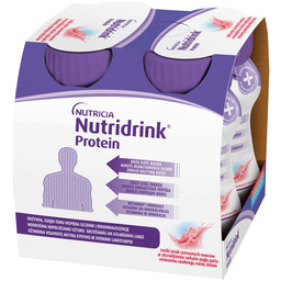 Nutridrink Protein rześki smak czerwonych owoców, płyn 4