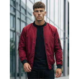 Kurtka męska przejściowa bomberka bordowa Denley Enrico