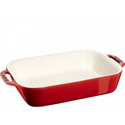 Staub Prostokątny Półmisek Ceramiczny 2.4l Czerwony Cooking