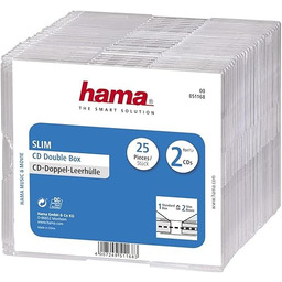 Hama Podwójne pudełko CD w super smukłej obudowie