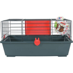 Klatka CLASSIC 58 cm szary/czerwony ZOLUX