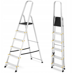 Drabina aluminiowa domowa jednostronna profesjonalna Higher 6 stopni