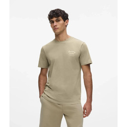 Karl Lagerfeld męski T-shirt w oliwkowym kolorze