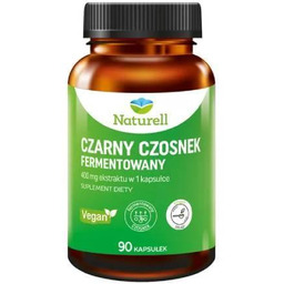 NATURELL Czarny Czosnek Fermentowany, 90kaps. KRÓTKA DATA 01.10.2026