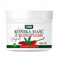 VIRDE Końska maść z konopiami i CBD rozgrzewająca,