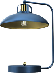 Milagro Gabinetowa lampa stojąca Felix na biurko niebieska