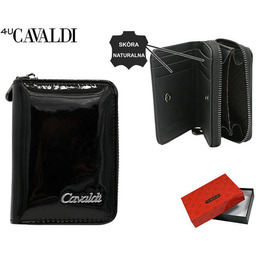 Damska portmonetka z zapinaną kieszenią Cavaldi